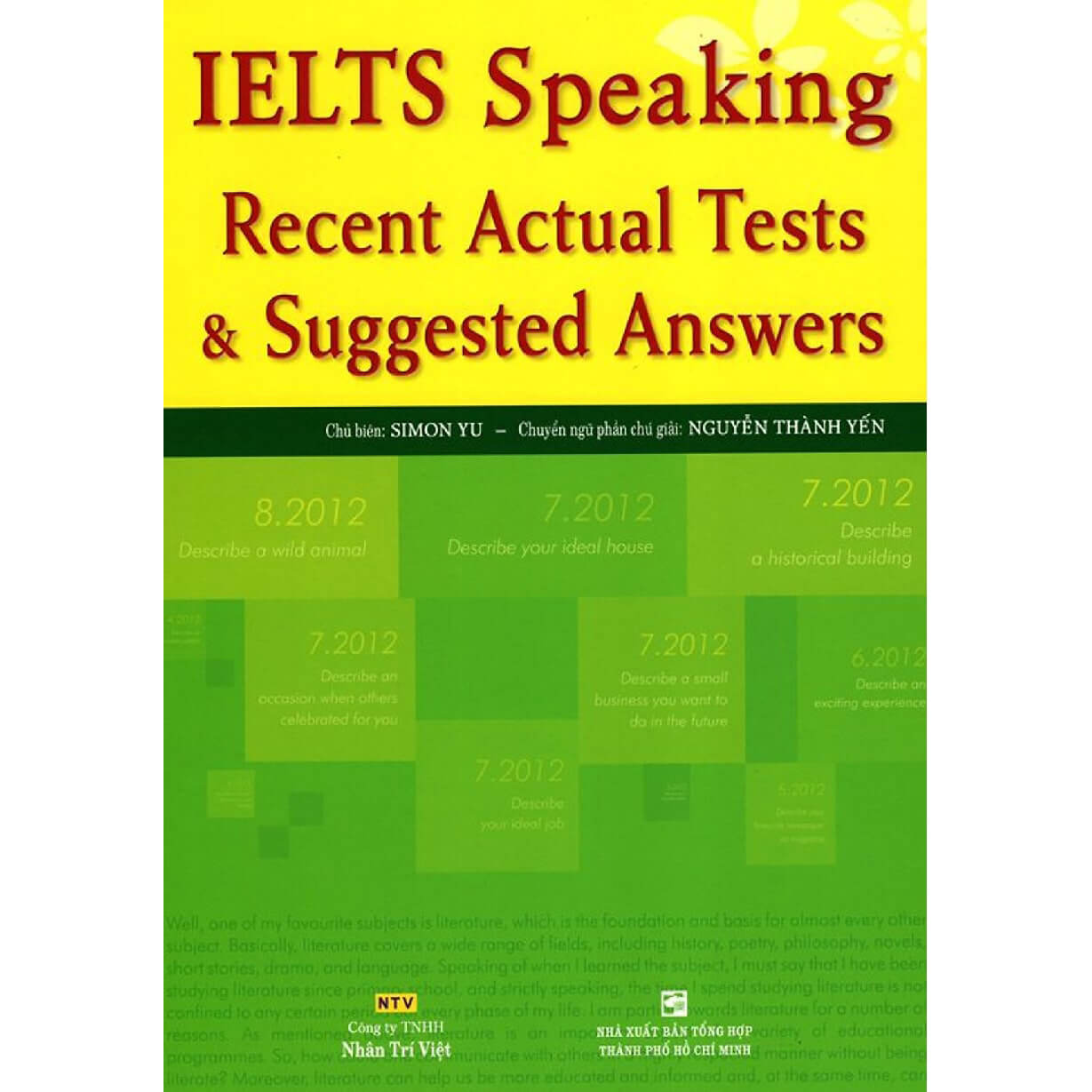 IELTS Speaking Recent Actual Test