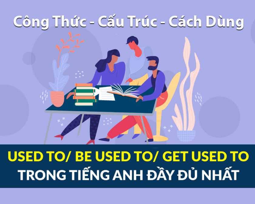 [Cách Dùng] cấu trúc Used to/ Get used to/ Be used to trong tiếng Anh