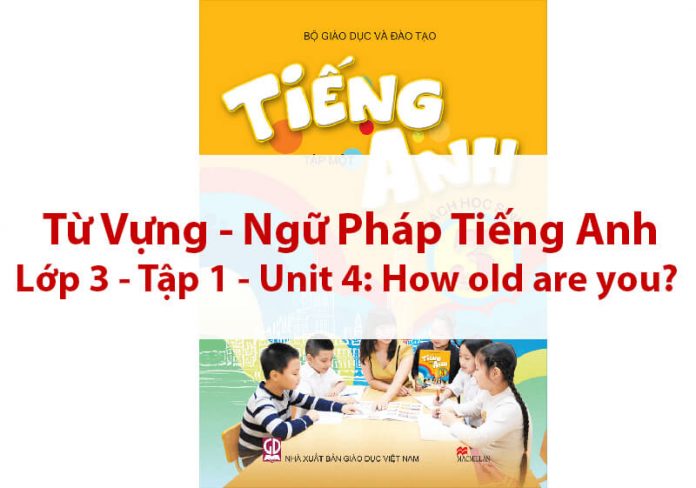 Từ vựng - Ngữ pháp tiếng Anh lớp 3 Unit 4 How old are you