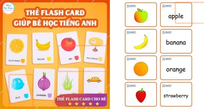 Flashcard] học tiếng Anh cho bé theo chủ đề PDF