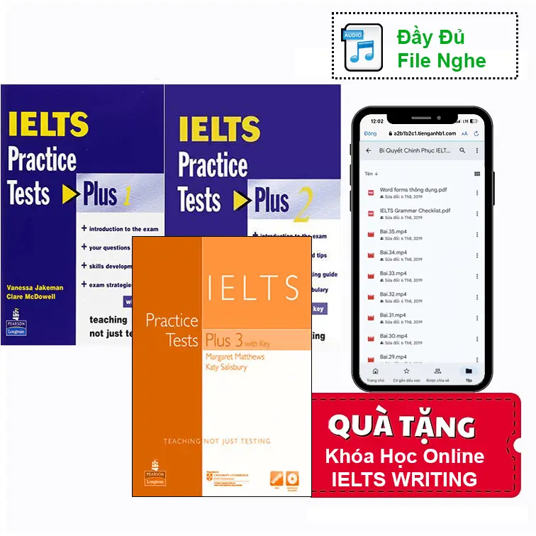 Trọn Bộ IELTS Practice Tests Plus 1 2 3 (Lẻ/Combo)